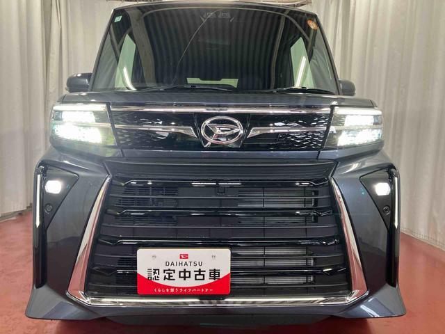 タントカスタムＸ元展示車　届出済未使用車　１オーナー　電格ミラー　禁煙　スマートキー　オートライト　点検記録簿　ＡＢＳ　　衝突被害軽減システム　オートマチックハイビーム　ＬＥＤヘッドランプ　両側電動スライドドア（長崎県）の中古車