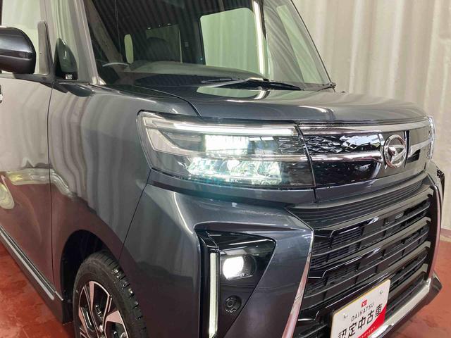 タントカスタムＸ元展示車　届出済未使用車　１オーナー　電格ミラー　禁煙　スマートキー　オートライト　点検記録簿　ＡＢＳ　　衝突被害軽減システム　オートマチックハイビーム　ＬＥＤヘッドランプ　両側電動スライドドア（長崎県）の中古車