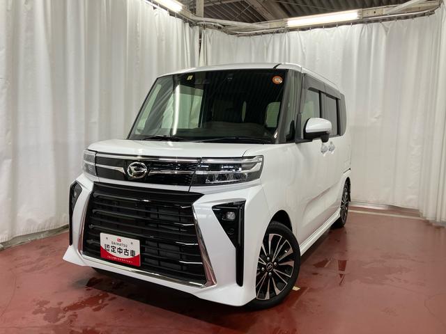 タントカスタムＲＳ下取車　ターボ　ナビ　パノラマモニター　衝突被害軽減システム　アイドリングストップ　車線逸脱防止　ｂｌｕｅｔｏｏｔｈ　ＵＳＢ　シートヒーター　メンテナンスノート　ＴＶ　安全ボディ　ＥＴＣ　ドラレコ（長崎県）の中古車