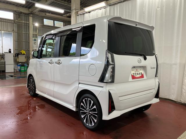 タントカスタムＲＳ下取車　ターボ　ナビ　パノラマモニター　衝突被害軽減システム　アイドリングストップ　車線逸脱防止　ｂｌｕｅｔｏｏｔｈ　ＵＳＢ　シートヒーター　メンテナンスノート　ＴＶ　安全ボディ　ＥＴＣ　ドラレコ（長崎県）の中古車