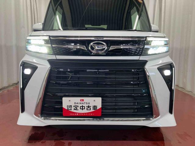 タントカスタムＲＳ下取車　ターボ　ナビ　パノラマモニター　衝突被害軽減システム　アイドリングストップ　車線逸脱防止　ｂｌｕｅｔｏｏｔｈ　ＵＳＢ　シートヒーター　メンテナンスノート　ＴＶ　安全ボディ　ＥＴＣ　ドラレコ（長崎県）の中古車