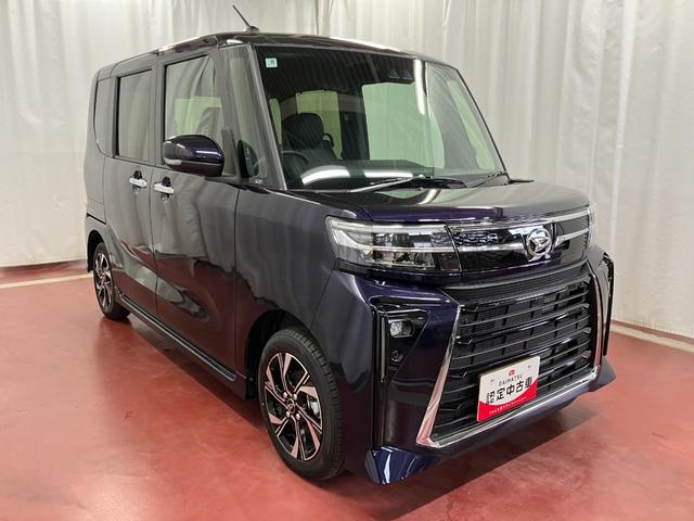 タントカスタムＸ届出済未使用車　元展示車　衝突被害軽減システム　禁煙　両側電動スライドドア　シートヒーター　スマートキー　ＬＥＤヘッドランプ　オートライト　オートマチックハイビーム　運転席エアバッグ　助手席エアバッグ（長崎県）の中古車