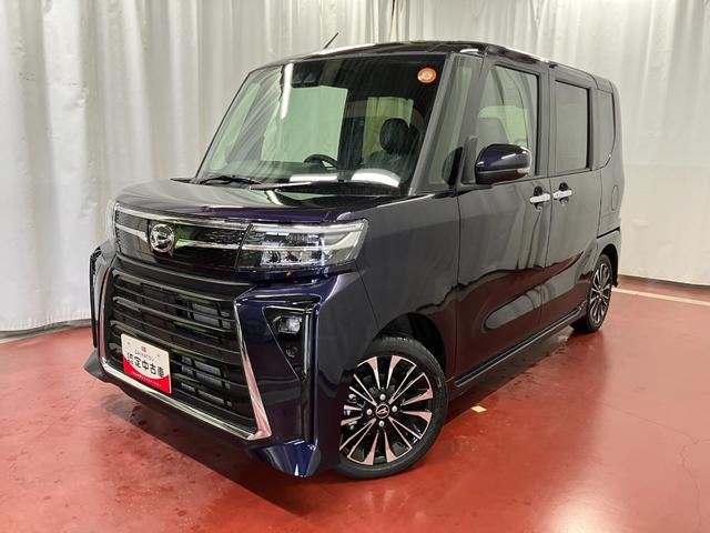 タントカスタムＲＳ届出済未使用車　元展示車　衝突被害軽減システム　禁煙　両側電動スライドドア　シートヒーター　スマートキー　ＬＥＤヘッドランプ　オートライト　オートマチックハイビーム　運転席エアバッグ　助手席エアバッグ（長崎県）の中古車