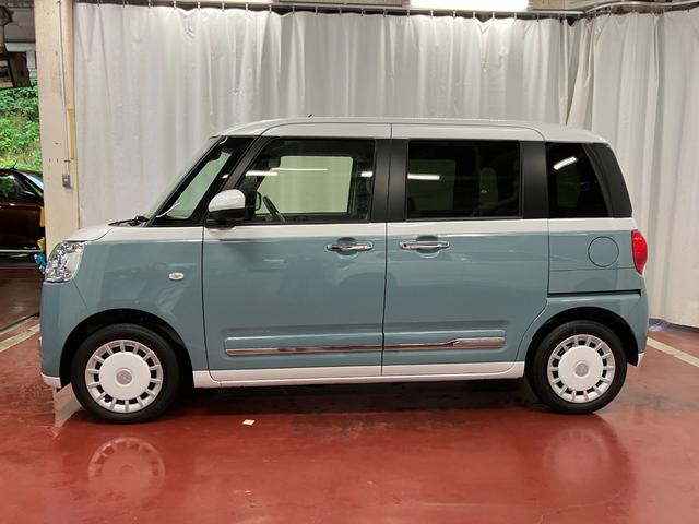 ムーヴキャンバスストライプスG届出済未使用車 元展示車 1オーナー アイドリングストップ 禁煙 セキュリティアラーム キーフリー プッシュスタート シートヒーター LEDヘッドランプ レーンキープアシスト オートマチックハイビーム(長崎県)の中古車