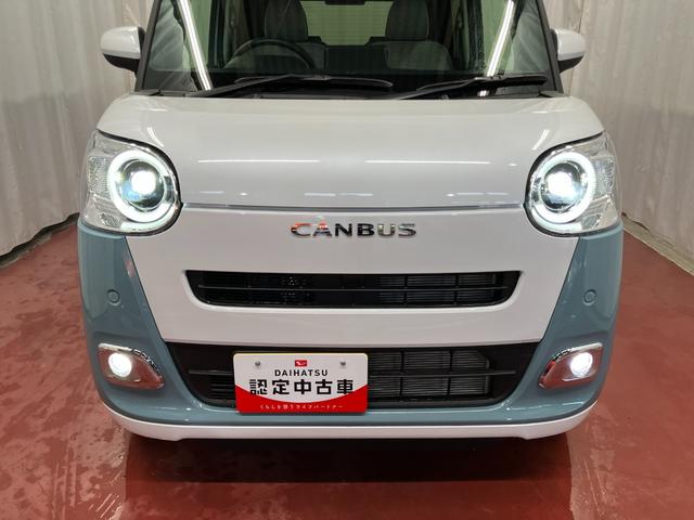 ムーヴキャンバスストライプスG届出済未使用車 元展示車 1オーナー アイドリングストップ 禁煙 セキュリティアラーム キーフリー プッシュスタート シートヒーター LEDヘッドランプ レーンキープアシスト オートマチックハイビーム(長崎県)の中古車