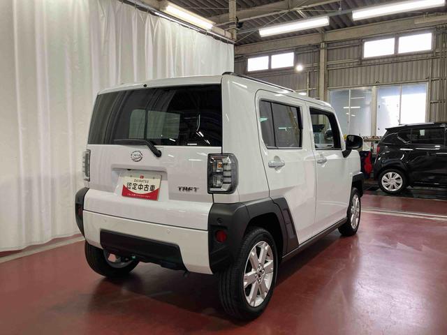 タフトG届出済未使用車 元展示車 ディスプレイオーディオ 1オーナー スマートキー 禁煙 LEDヘッドランプ アイドリングストップ TV 電動格納ミラー バックモニター 車線逸脱防止 ガラスルーフ(長崎県)の中古車