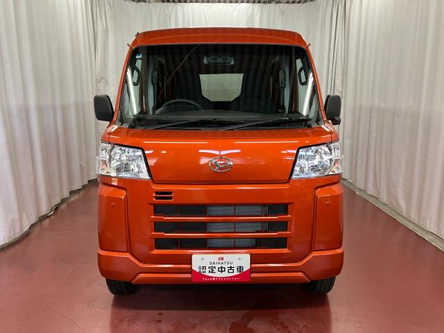 ハイゼットカーゴDX届出済未使用車 元展示車 CVT 衝突被害軽減システム オートマチックハイビーム 禁煙車 オートライト ESC アイドリングストップ Wエアバッグ アンチロックブレーキ レーンキープアシスト(長崎県)の中古車