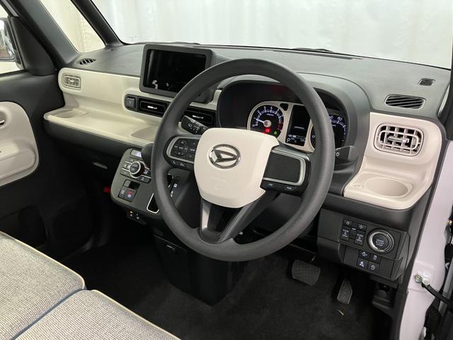 ムーヴキャンバスストライプスＧ届出済未使用車　元展示車　衝突被害軽減システム　禁煙　スマートキー　プッシュスタート　両側電動スライドドア　シートヒーター　ＬＥＤヘッドランプ　オートライト　車線逸脱警報　ベンチシート（長崎県）の中古車