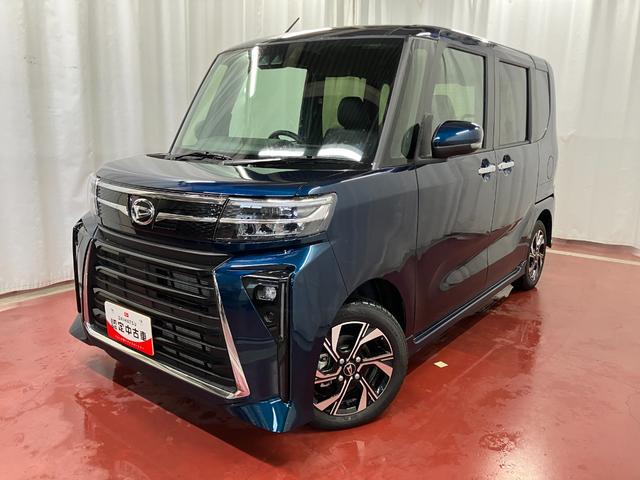 タントカスタムX元展示車 1オーナー 禁煙 9インチディスプレイオーディオ アイドリングストップ 衝突被害軽減システム 電動格納ミラー 両側電動スライドドア ブルートゥース 車線逸脱警報 シートヒーター バックカメラ(長崎県)の中古車