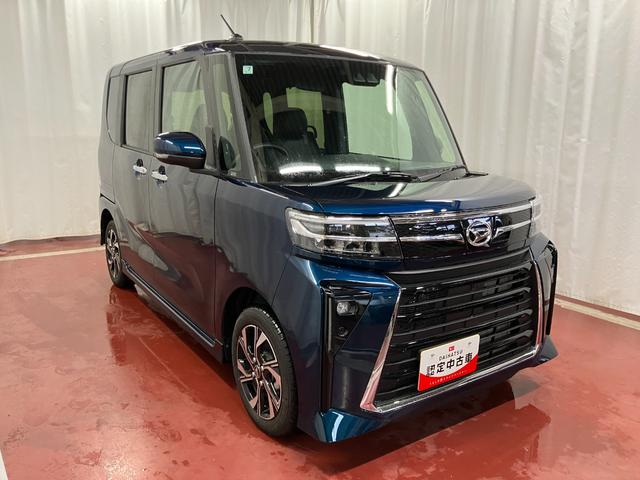 タントカスタムX元展示車 1オーナー 禁煙 9インチディスプレイオーディオ アイドリングストップ 衝突被害軽減システム 電動格納ミラー 両側電動スライドドア ブルートゥース 車線逸脱警報 シートヒーター バックカメラ(長崎県)の中古車