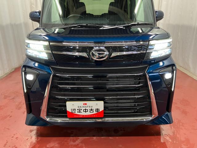 タントカスタムX元展示車 1オーナー 禁煙 9インチディスプレイオーディオ アイドリングストップ 衝突被害軽減システム 電動格納ミラー 両側電動スライドドア ブルートゥース 車線逸脱警報 シートヒーター バックカメラ(長崎県)の中古車