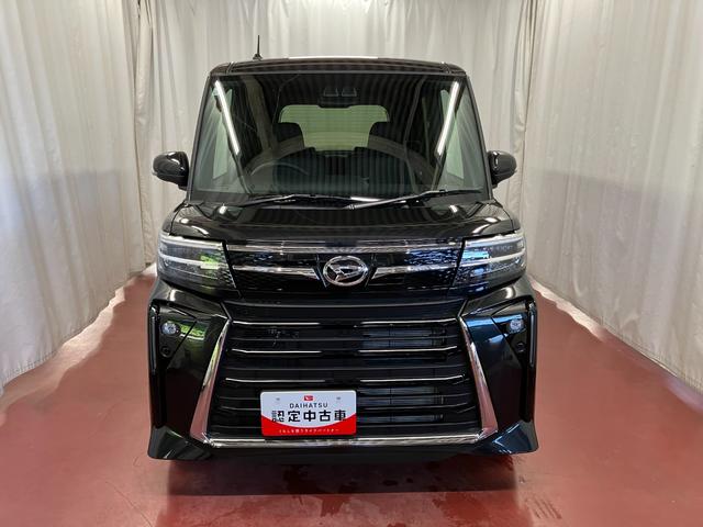タントカスタムＲＳ元展示車　１オーナー　ターボ　ディスプレイオーディオ　バックカメラ　アイドリングストップ　衝突被害軽減システム　電動格納ミラー　両側電動スライドドア　ブルートゥース　車線逸脱警報　シートヒーター（長崎県）の中古車