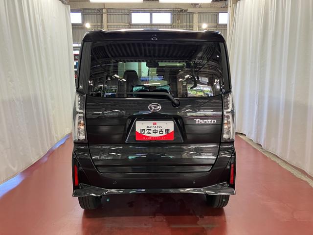 タントカスタムＲＳ元展示車　１オーナー　ターボ　ディスプレイオーディオ　バックカメラ　アイドリングストップ　衝突被害軽減システム　電動格納ミラー　両側電動スライドドア　ブルートゥース　車線逸脱警報　シートヒーター（長崎県）の中古車