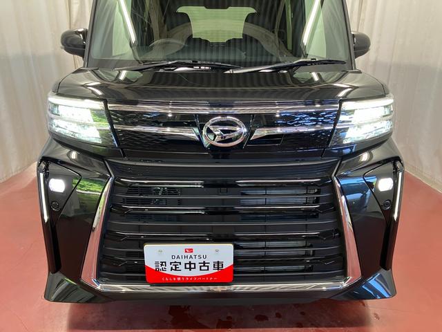 タントカスタムＲＳ元展示車　１オーナー　ターボ　ディスプレイオーディオ　バックカメラ　アイドリングストップ　衝突被害軽減システム　電動格納ミラー　両側電動スライドドア　ブルートゥース　車線逸脱警報　シートヒーター（長崎県）の中古車