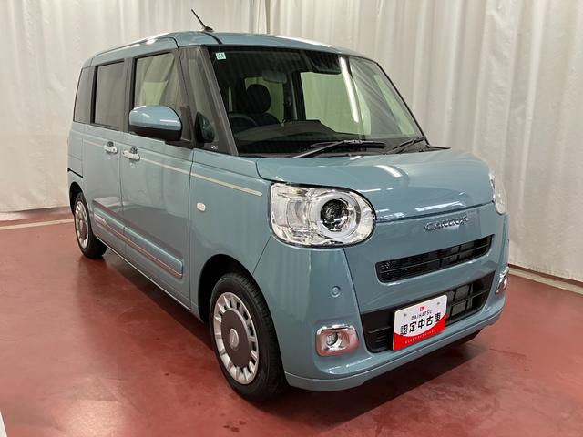 ムーヴキャンバスセオリーＧ届出済未使用車　元展示車　衝突被害軽減システム　禁煙　スマートキー　プッシュスタート　両側電動スライドドア　シートヒーター　ＬＥＤヘッドランプ　オートライト　車線逸脱警報　ベンチシート（長崎県）の中古車