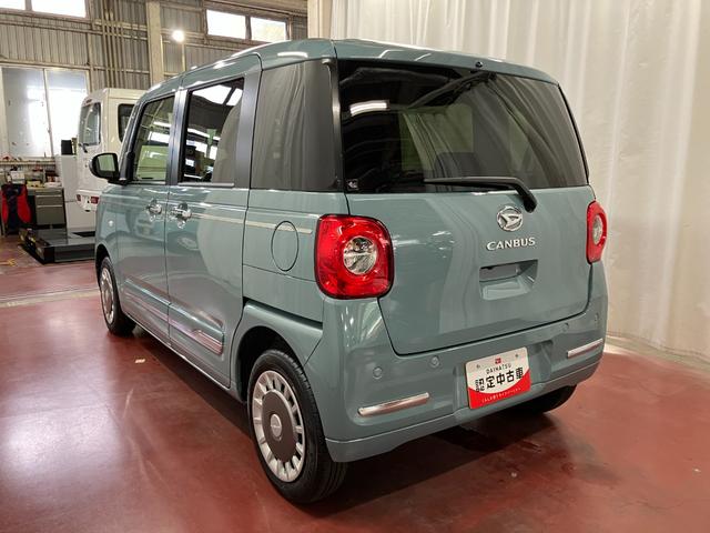 ムーヴキャンバスセオリーＧ届出済未使用車　元展示車　衝突被害軽減システム　禁煙　スマートキー　プッシュスタート　両側電動スライドドア　シートヒーター　ＬＥＤヘッドランプ　オートライト　車線逸脱警報　ベンチシート（長崎県）の中古車