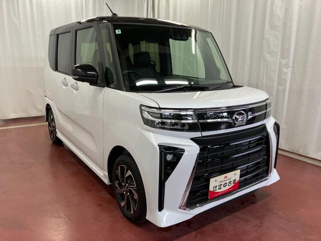 タントカスタムＸ届出済未使用車　元展示車　ディスプレイオーディオ　パノラマモニター　衝突被害軽減システム　禁煙　両側電動スライドドア　シートヒーター　ＥＴＣ　アダプティブクルーズコントロール　ＬＥＤヘッドランプ（長崎県）の中古車