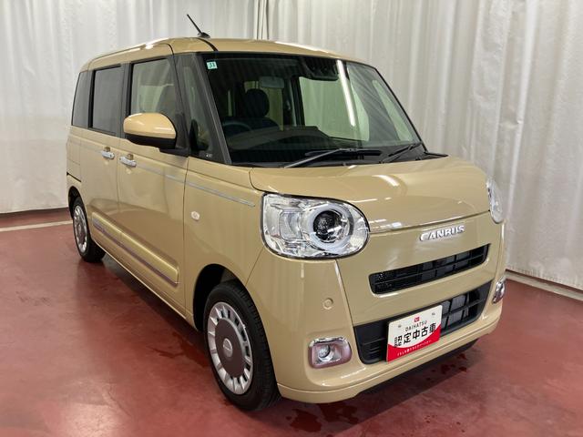 ムーヴキャンバスセオリーＧ届出済未使用車　元展示車　衝突被害軽減システム　禁煙　スマートキー　プッシュスタート　両側電動スライドドア　シートヒーター　ＬＥＤヘッドランプ　オートライト　車線逸脱警報　ベンチシート（長崎県）の中古車