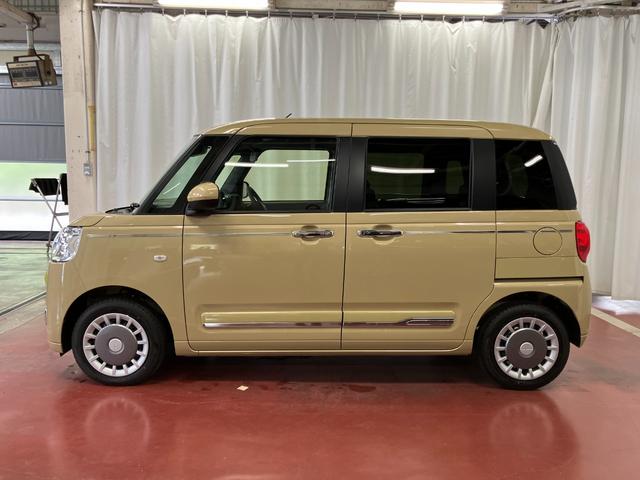 ムーヴキャンバスセオリーＧ届出済未使用車　元展示車　衝突被害軽減システム　禁煙　スマートキー　プッシュスタート　両側電動スライドドア　シートヒーター　ＬＥＤヘッドランプ　オートライト　車線逸脱警報　ベンチシート（長崎県）の中古車