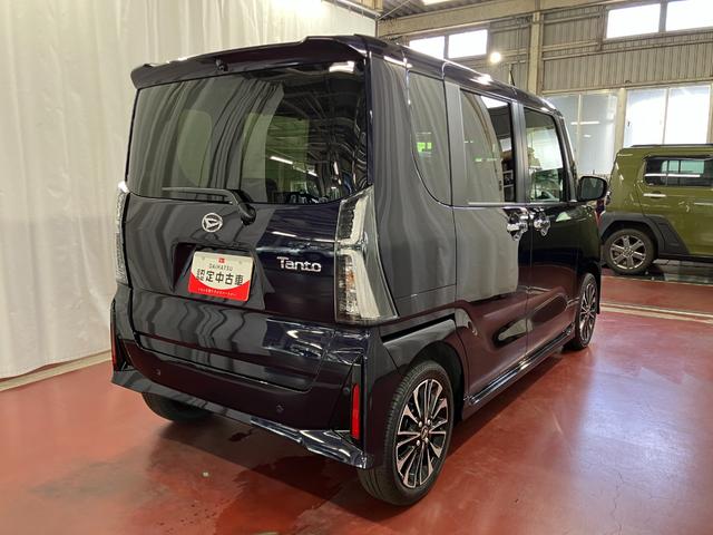 タントカスタムRS届出済未使用車 元展示車 ターボ 衝突被害軽減システム 禁煙車 両側電動スライドドア シートヒーター スマートキー LEDヘッドランプ オートライト オートマチックハイビーム 運転席エアバッグ(長崎県)の中古車