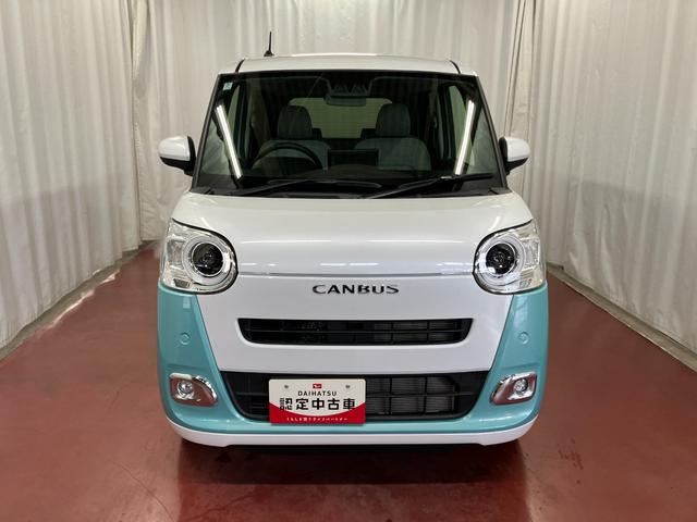 ムーヴキャンバスストライプスＧ元試乗車　１オーナー　９インチディスプレイオーディオ　バックカメラ　ワイヤレス充電器　衝突被害軽減システム　両側電動スライドドア　プッシュスタート　シートヒーター　ＬＥＤヘッドランプ　衝突安全ボディ（長崎県）の中古車