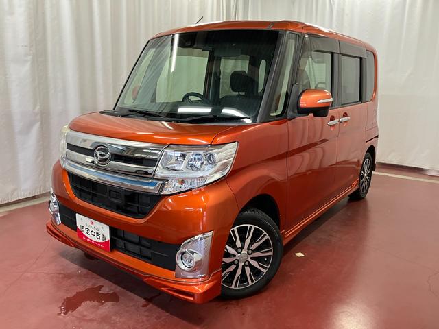 タントカスタムX トップエディションSAII下取車 ナビ 後席モニター バックカメラ アイドリングストップ ドラレコ 片側電動スライドドア LEDヘッドランプ オートライト スマートキー 記録簿 ETC フルセグTV 衝突被害軽減システム(長崎県)の中古車