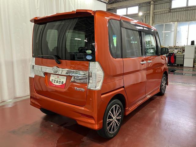タントカスタムX トップエディションSAII下取車 ナビ 後席モニター バックカメラ アイドリングストップ ドラレコ 片側電動スライドドア LEDヘッドランプ オートライト スマートキー 記録簿 ETC フルセグTV 衝突被害軽減システム(長崎県)の中古車