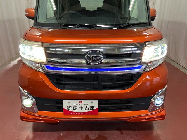 タントカスタムX トップエディションSAII下取車 ナビ 後席モニター バックカメラ アイドリングストップ ドラレコ 片側電動スライドドア LEDヘッドランプ オートライト スマートキー 記録簿 ETC フルセグTV 衝突被害軽減システム(長崎県)の中古車