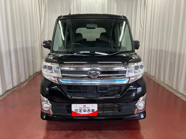 タントカスタムRS SA下取車 ターボ 衝突被害軽減システム 横滑り防止装置 両側電動スライドドア スマートキー プッシュスタート アイドリングストップ CD オートライト LEDヘッドランプ 電動格納ドアミラー(長崎県)の中古車