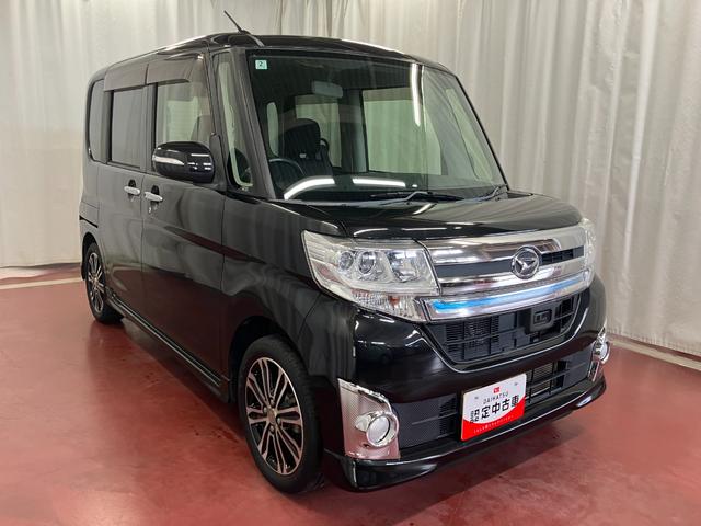 タントカスタムRS SA下取車 ターボ 衝突被害軽減システム 横滑り防止装置 両側電動スライドドア スマートキー プッシュスタート アイドリングストップ CD オートライト LEDヘッドランプ 電動格納ドアミラー(長崎県)の中古車