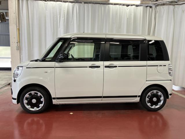 ムーヴキャンバスGブラックアクセントリミテッド SAIII下取車 ナビ TV パノラマカメラ 前後ドライブレコーダー アイドリングストップ 電格ミラー レーンキープアシスト LEDヘッドランプ スマートキー オートライト セキュリティアラーム(長崎県)の中古車