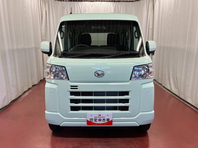 ハイゼットカーゴクルーズ届出済未使用車 元展示車 1オーナー 衝突被害軽減システム オートマチックハイビーム 禁煙車 オートライト アイドリングストップ 運転席エアバッグ 助手席エアバッグ ABS 両側スライドドア(長崎県)の中古車