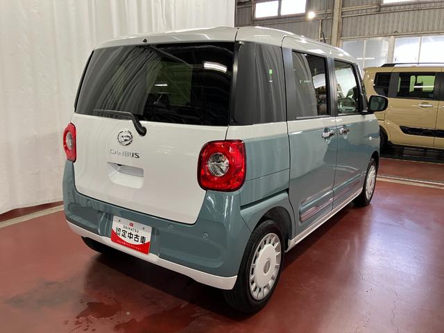 ムーヴキャンバスストライプスＧ元展示車　届済未使用車　ワンオーナー　両側電動スライドドア　シートヒーター　電動格納式ドアミラー　衝突安全ボディ　レーンアシスト　オートライト　電動パーキングブレーキ　オートブレーキホールド　禁煙車（長崎県）の中古車