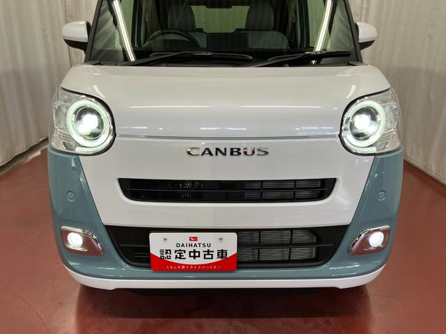 ムーヴキャンバスストライプスＧ元展示車　届済未使用車　ワンオーナー　両側電動スライドドア　シートヒーター　電動格納式ドアミラー　衝突安全ボディ　レーンアシスト　オートライト　電動パーキングブレーキ　オートブレーキホールド　禁煙車（長崎県）の中古車
