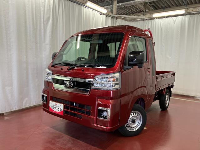 ハイゼットトラックジャンボエクストラ届出済未使用車　元展示車　４ＷＤ　ＣＶＴ車　１オーナー　禁煙　横滑防止装置　助手席エアバッグ　スマートキー　運転席エアバッグ　記録簿あり　ＡＢＳ　レーンキープアシスト　オートライト　ＬＥＤヘッドランプ（長崎県）の中古車