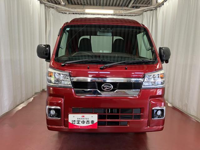ハイゼットトラックジャンボエクストラ届出済未使用車　元展示車　４ＷＤ　ＣＶＴ車　１オーナー　禁煙　横滑防止装置　助手席エアバッグ　スマートキー　運転席エアバッグ　記録簿あり　ＡＢＳ　レーンキープアシスト　オートライト　ＬＥＤヘッドランプ（長崎県）の中古車