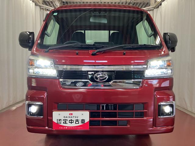 ハイゼットトラックジャンボエクストラ届出済未使用車　元展示車　４ＷＤ　ＣＶＴ車　１オーナー　禁煙　横滑防止装置　助手席エアバッグ　スマートキー　運転席エアバッグ　記録簿あり　ＡＢＳ　レーンキープアシスト　オートライト　ＬＥＤヘッドランプ（長崎県）の中古車