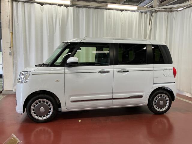 ムーヴキャンバスセオリーG元展示車 届済未使用車 ワンオーナー 両側電動スライドドア シートヒーター 電動格納式ドアミラー 衝突安全ボディ レーンアシスト オートライト 電動パーキングブレーキ オートブレーキホールド 禁煙車(長崎県)の中古車