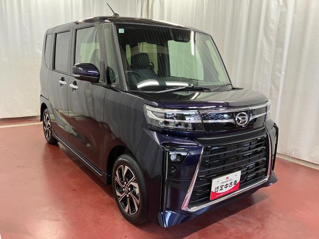 タントカスタムＸリミテッド届出済未使用車　元展示車　ＥＴＣ　アダプティブクルーズコントロール　衝突被害軽減システム　禁煙車　両側電動スライドドア　シートヒーター　ＬＥＤヘッドランプ　オートライト　オートマチックハイビーム（長崎県）の中古車