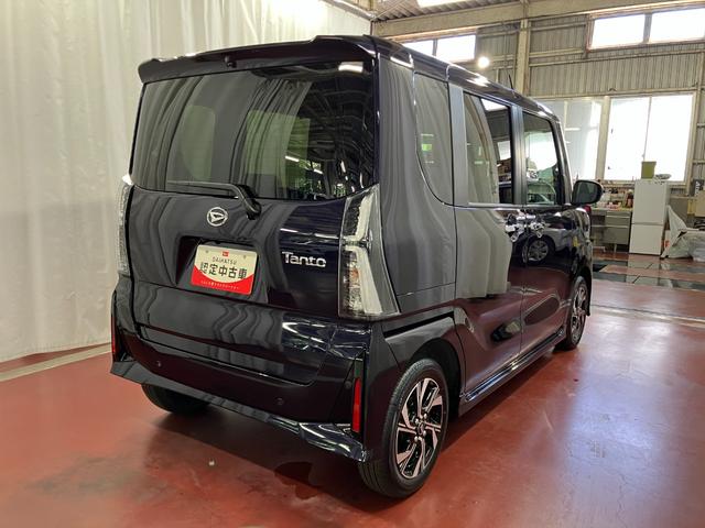 タントカスタムＸリミテッド届出済未使用車　元展示車　ＥＴＣ　アダプティブクルーズコントロール　衝突被害軽減システム　禁煙車　両側電動スライドドア　シートヒーター　ＬＥＤヘッドランプ　オートライト　オートマチックハイビーム（長崎県）の中古車