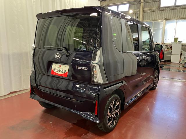 タントカスタムＸリミテッド届出済未使用車　元展示車　禁煙　ディスプレイオーディオ　バックカメラ　ＥＴＣ　アイドリングストップ　衝突被害軽減システム　電格ミラー　両側電動スライドドア　ブルートゥース　車線逸脱警報　シートヒーター（長崎県）の中古車
