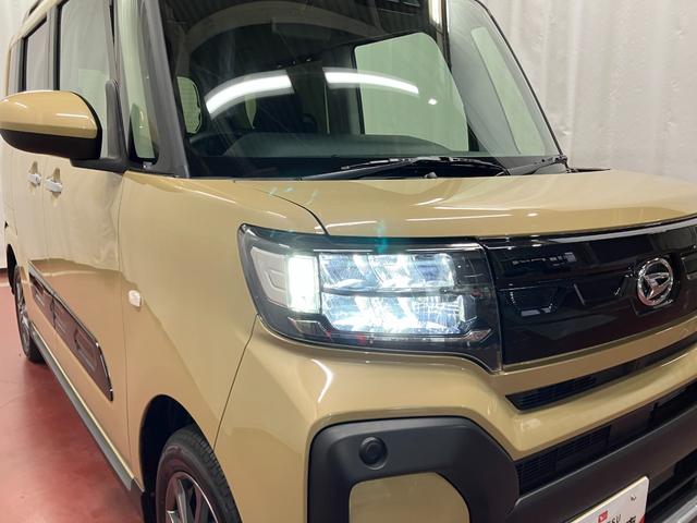 タントファンクロスリミテッド元展示車 届出済未使用車 ワンオーナー ETC アダプティブクルーズコントロール 両側電動スライドドア LEDヘッドライト オートハイビーム スマートキー シートヒーター オートライト ベンチシート(長崎県)の中古車