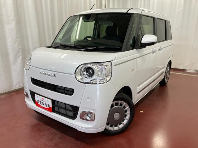 ムーヴキャンバスセオリーG届出済未使用車 元展示車 衝突被害軽減システム 禁煙 スマートキー プッシュスタート 両側パワースライドドア シートヒーター LEDヘッドランプ 電動パーキングブレーキ 車線逸脱警報 ベンチシート(長崎県)の中古車