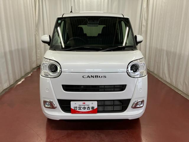 ムーヴキャンバスセオリーG元展示車 1オーナー 両側パワースライドドア 電動パーキングブレーキ シートヒーター 禁煙 電動格納式ドアミラー 衝突安全ボディ アイドリングストップ スマートキー LEDヘッドランプ オートライト(長崎県)の中古車