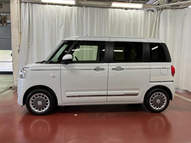 ムーヴキャンバスセオリーG元展示車 1オーナー 両側パワースライドドア 電動パーキングブレーキ シートヒーター 禁煙 電動格納式ドアミラー 衝突安全ボディ アイドリングストップ スマートキー LEDヘッドランプ オートライト(長崎県)の中古車