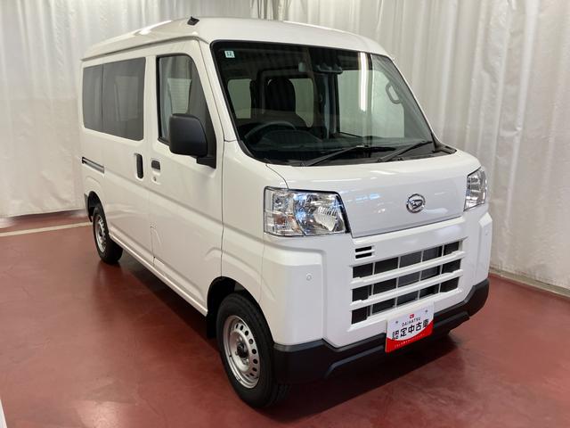 ハイゼットカーゴDX届出済未使用車 元展示車 1オーナー 衝突被害軽減システム オートマチックハイビーム 禁煙車 オートライト アイドリングストップ ラジオ 運転席エアバッグ 助手席エアバッグ ABS 両側スライドドア(長崎県)の中古車