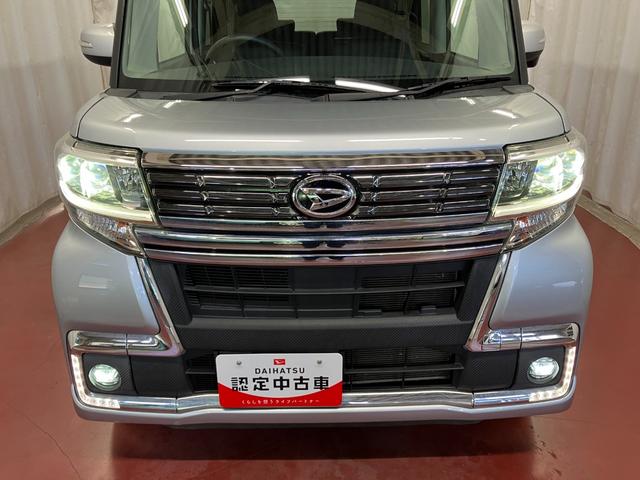 タントカスタムＸ　トップエディションＳＡIII下取車　ナビ　バックカメラ　ドラレコ　ＥＴＣ　片側電動スライドドア　アイドリングストップ　シートヒーター　ＬＥＤヘッドランプ　オートライト　スマートキー　フルセグＴＶ　衝突被害軽減システム（長崎県）の中古車