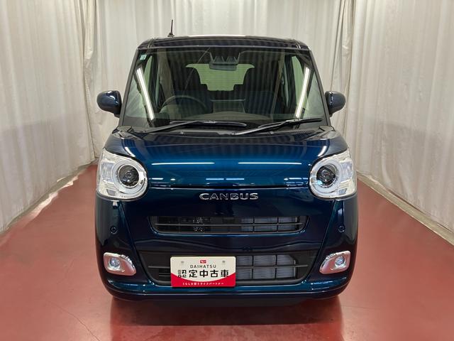 ムーヴキャンバスセオリーＧ届出済未使用車　元展示車　９インチディスプレイオーディオ　バックカメラ　衝突被害軽減システム　両側電動スライドドア　禁煙車　プッシュスタート　シートヒーター　ＬＥＤヘッドランプ　衝突安全ボディ（長崎県）の中古車