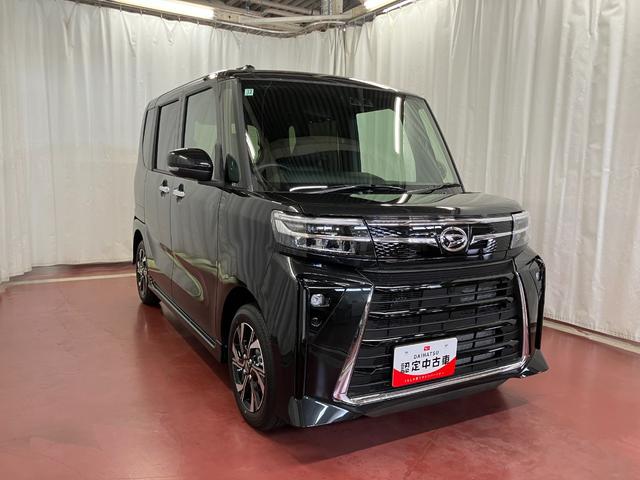 タントカスタムXリミテッド元展示車 届出済未使用車 ワンオーナー ETC アダクティブクルーズコントロール 衝突安全ボディ 衝突被害軽減システム 車線逸脱警告 LEDランプ 両側電動パスライドドア 電格ミラー オートライト(長崎県)の中古車