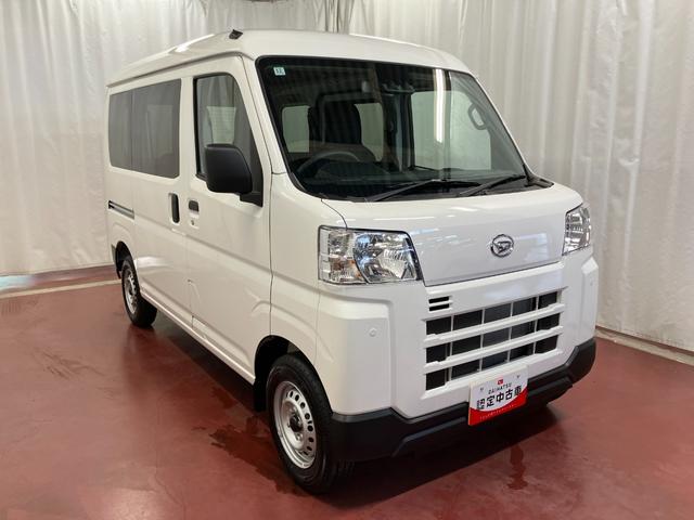 ハイゼットカーゴDX届出済未使用車 元展示車 1オーナー 禁煙車 両側スライドドア 衝突被害軽減システム オートマチックハイビーム オートライト アイドリングストップ ラジオ 運転席エアバッグ 助手席エアバッグ ABS(長崎県)の中古車